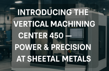 Introducing the Vertical Machining Center 450 — Power & Precision at Sheetal Metals