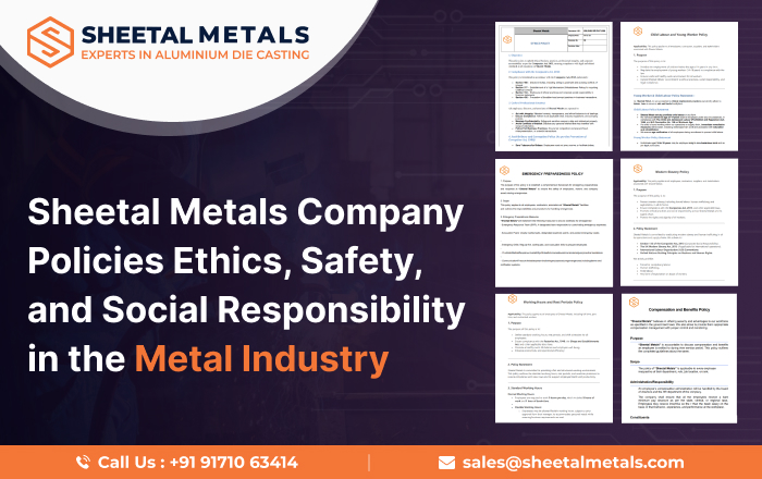 Sheetal Metals Company Policies: Ethics, Safety, and Social Responsibility in the Metal Industry