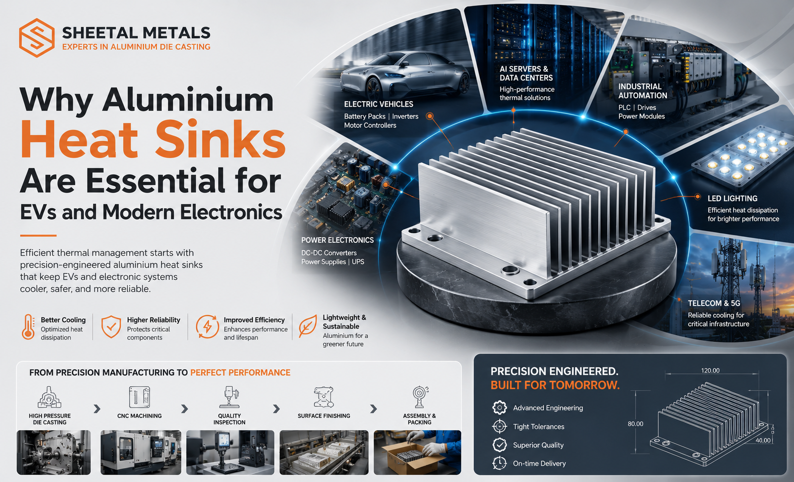 Why Aluminium Heat Sinks Are Essential for EVs and Modern Electronics